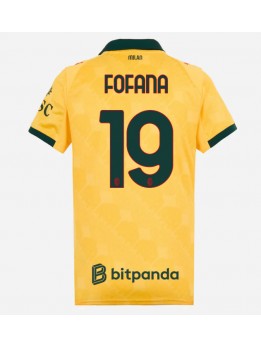 Zenske Futbalové oblečenie AC Milan Youssouf Fofana #19 2025-26 Krátky Rukáv - Tretina Zenske Futbalové oblečenie AC Milan Youssouf Fofana #19 2025-26 Krátky Rukáv - Tretina